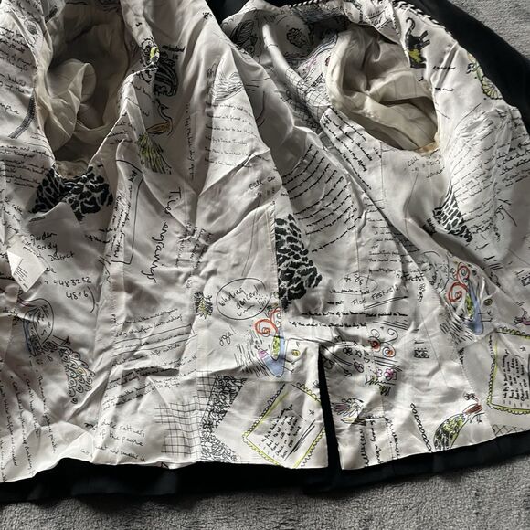 Paul Smith Blazer Jacket Womens 42 Medium Black Tuxedo Cropped Bolero Wool Bow - Picture 16 of 16